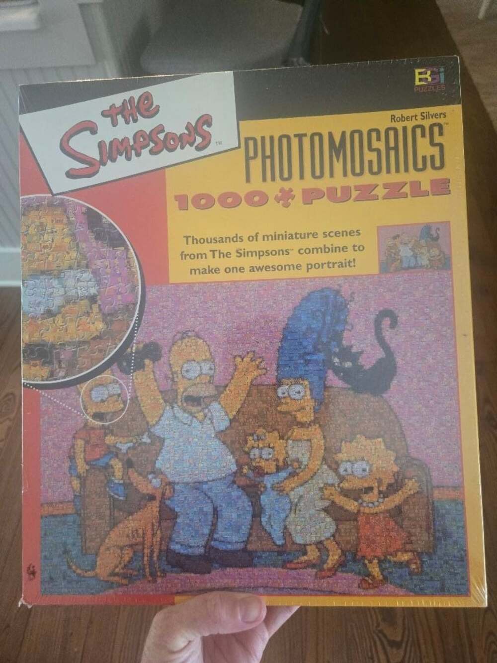 The Simpsons Photomosaics 1000 Piece Puzzle by Robert Silvers New in Original Pa